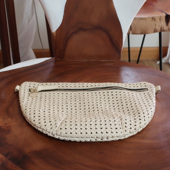 Clare V. Grande Fanny in Cream Rattan - Picture 3 of 14